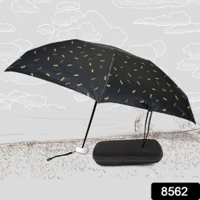 3-Fold Umbrella Summer Sun and Rain Protection Foldable Cute Umbrella || UV Protection Rain Sun Umbrella || Travel Accessories || Umbrella for Children, Girls, and Boys (1 Pc / With Zip Case) 
