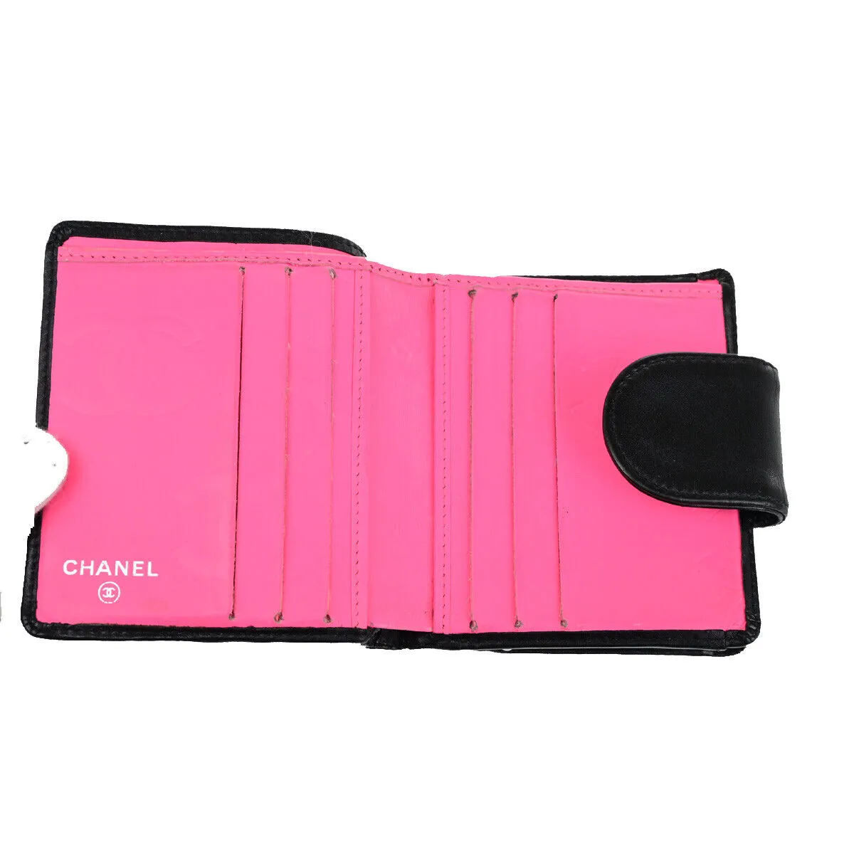 Chanel Cc Logo Cambon Bifold Wallet Purs