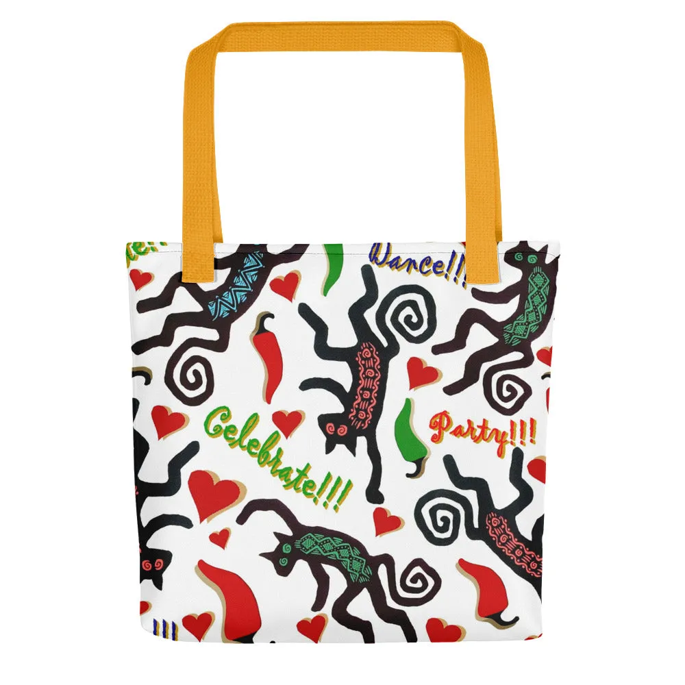 Dancing Cats Holiday Tote bag