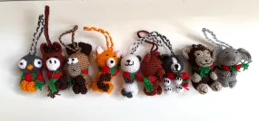 Mini Crochet (Amigurumi) Cute and Festive Animals Decoration