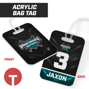 Powerhouse Softball - Hard Acrylic Bag Tag