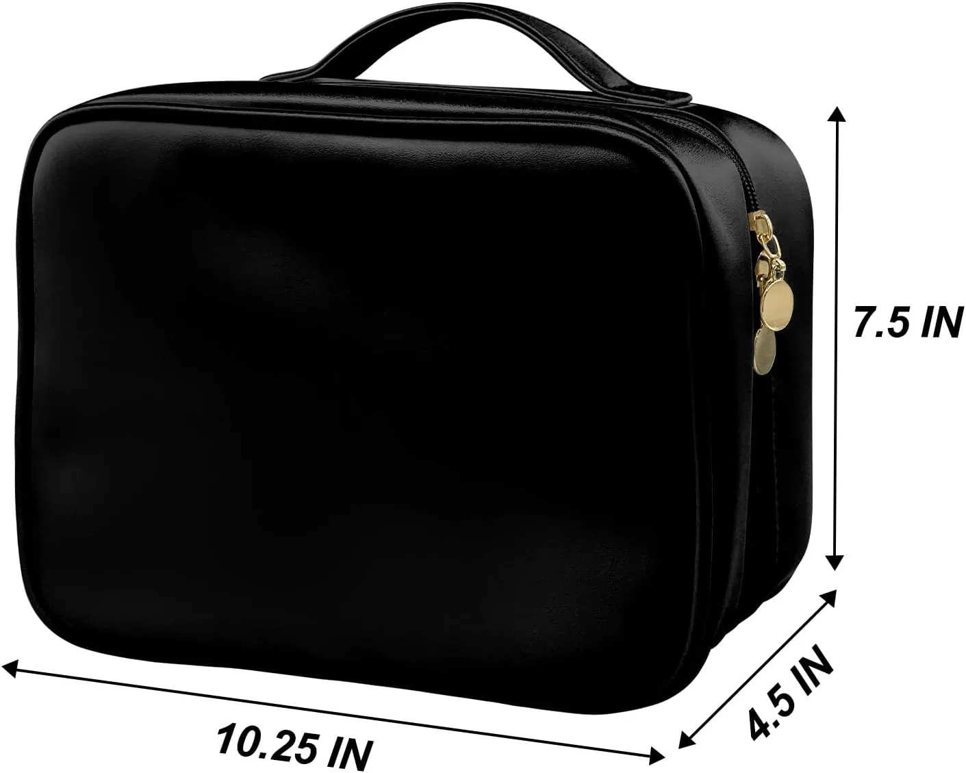 Set Patient Travel Makeup Bag,Multi-compartment Cosmetics Bag for Women,PU Leather Portable Water Resistant Toiletry Bag