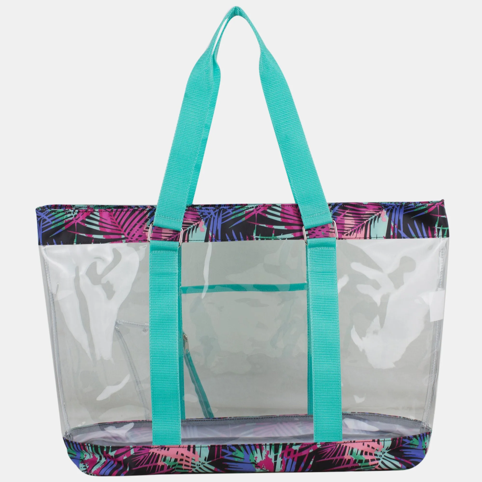 Supreme Deluxe 100% Clear PVC Printed Large Tote with Large Wristlet