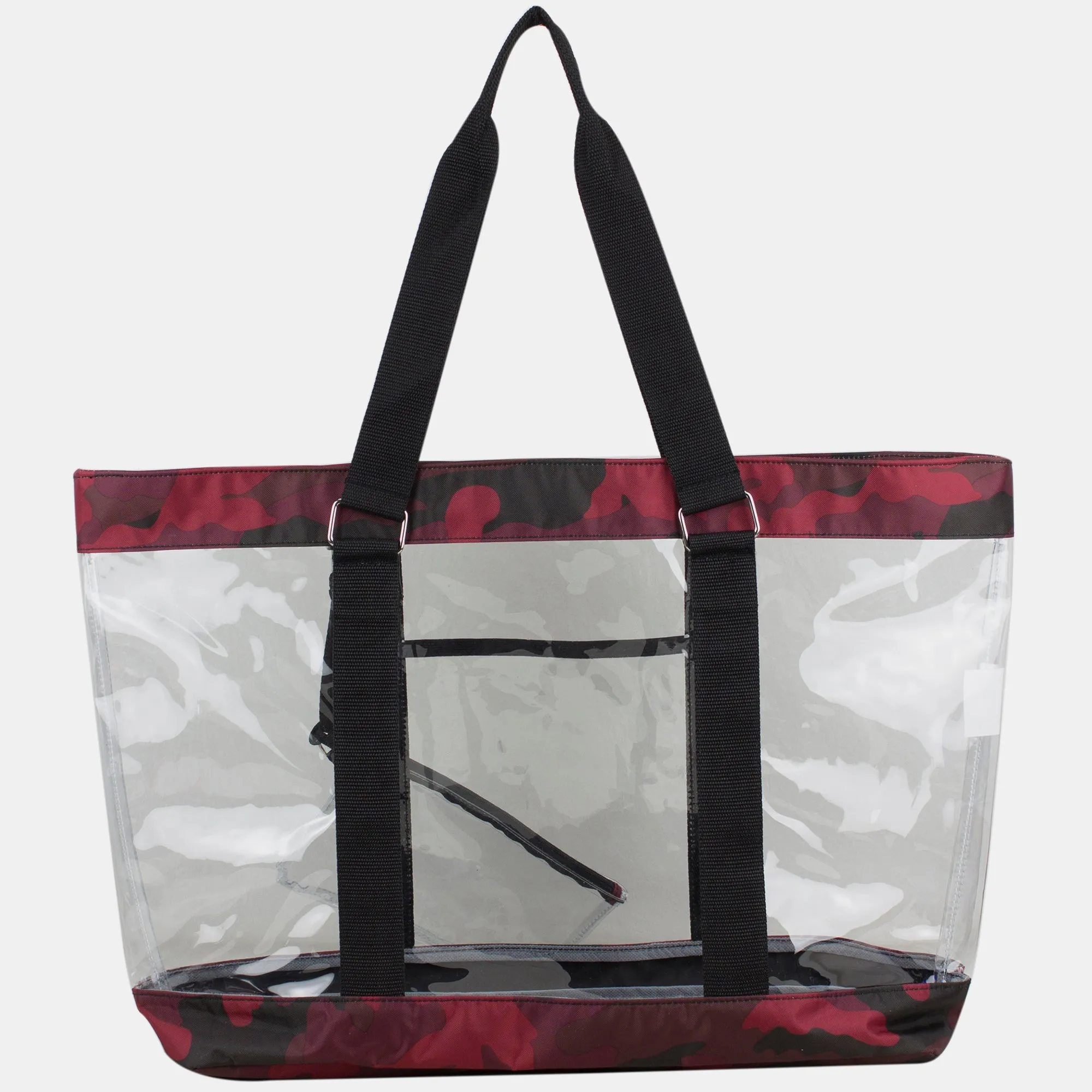 Supreme Deluxe 100% Clear PVC Printed Large Tote with Large Wristlet