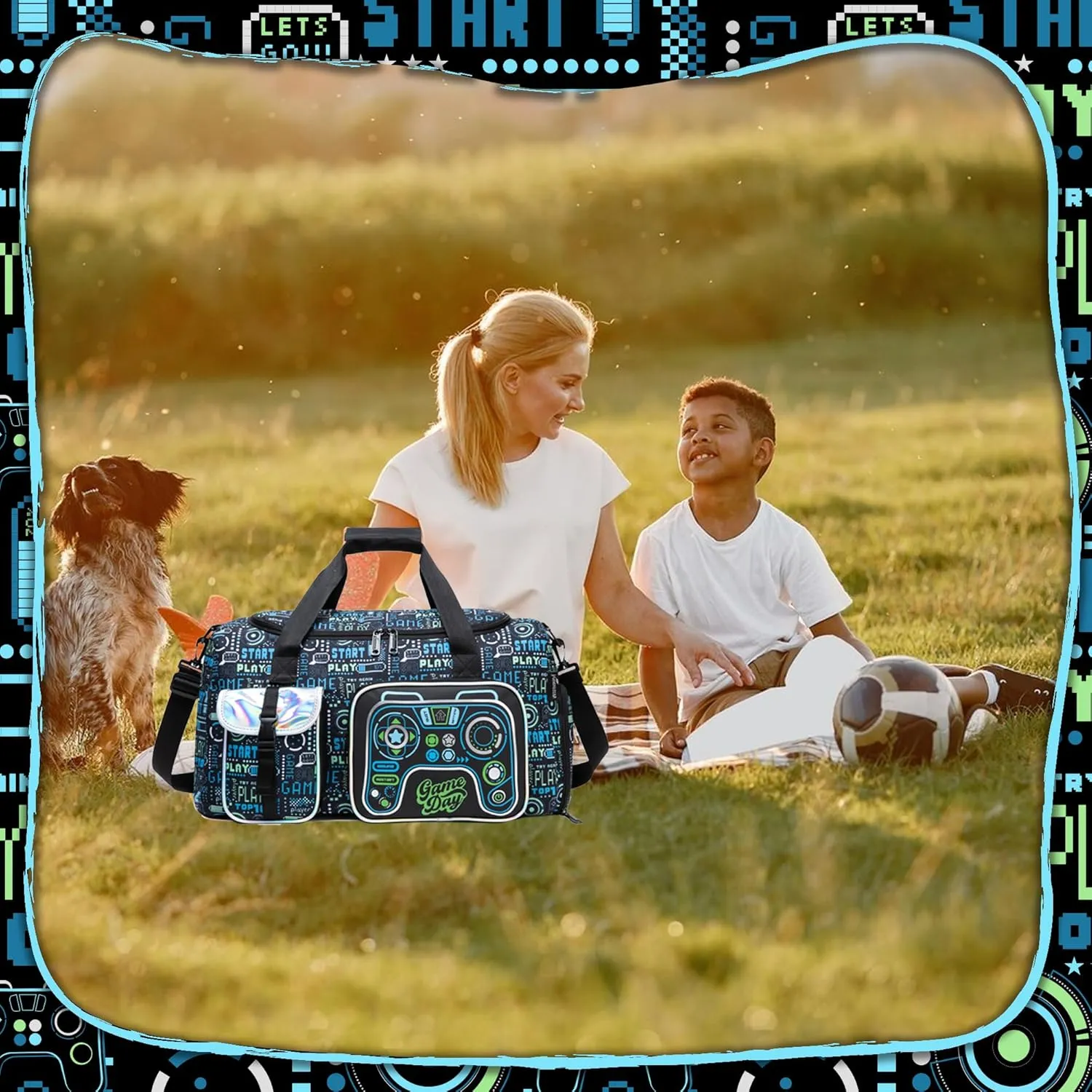 Travel Bag for Children Girls Boys Swimming Bag Kids Duffle Bag Sports Bag with Shoe Compartment Duffel Sport Carry On Weekender Kids Duffle Bag