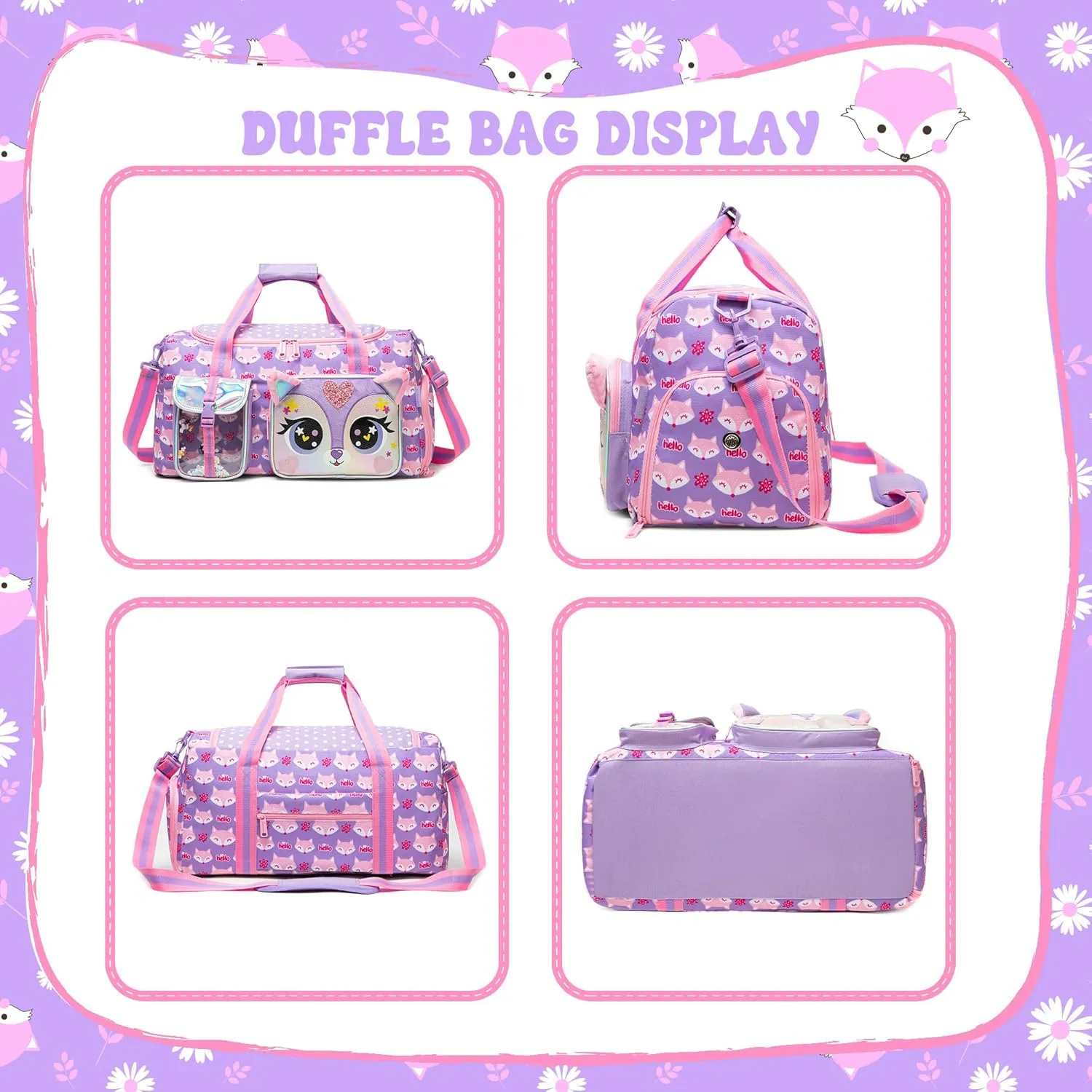 Travel Bag for Children Girls Boys Swimming Bag Kids Duffle Bag Sports Bag with Shoe Compartment Duffel Sport Carry On Weekender Kids Duffle Bag
