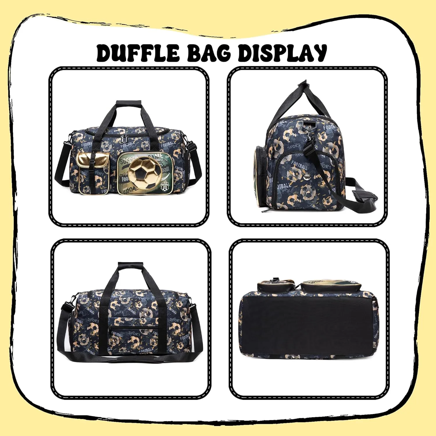 Travel Bag for Children Girls Boys Swimming Bag Kids Duffle Bag Sports Bag with Shoe Compartment Duffel Sport Carry On Weekender Kids Duffle Bag