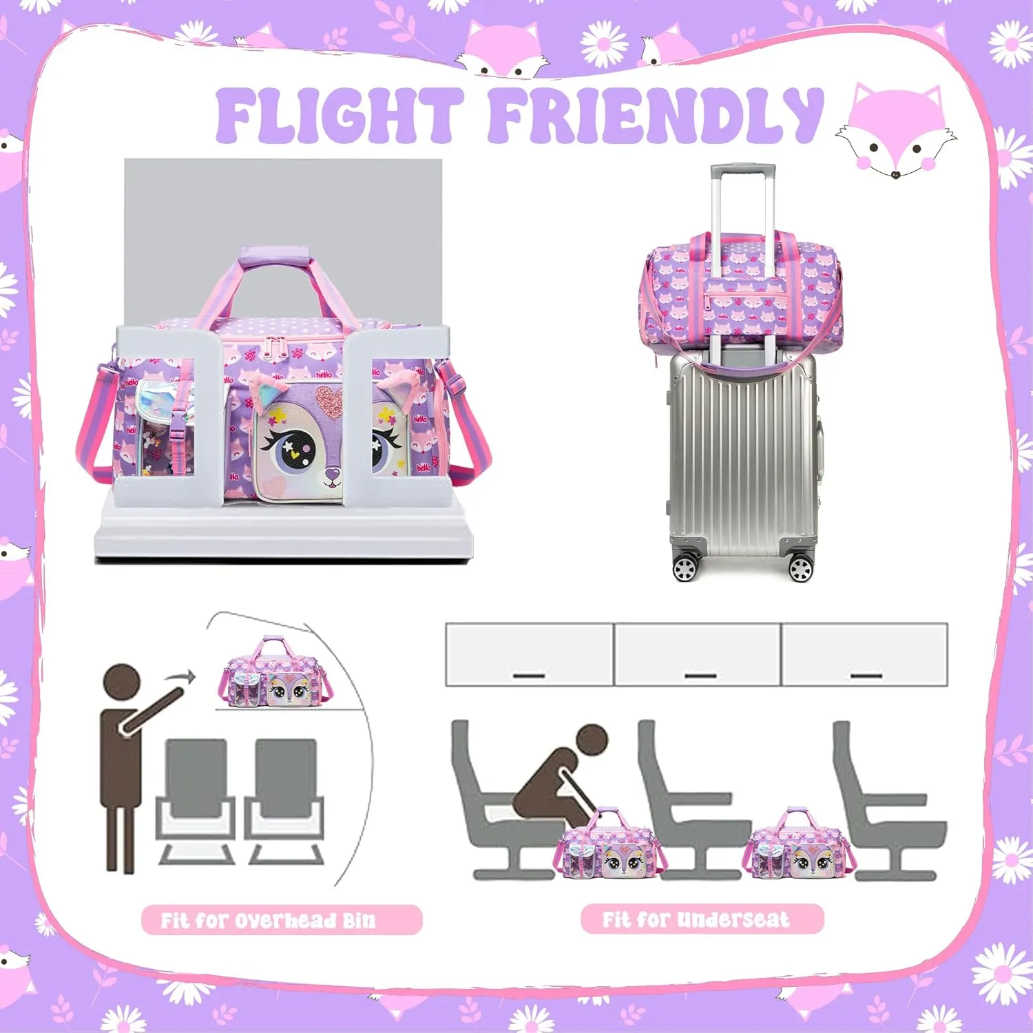 Travel Bag for Children Girls Boys Swimming Bag Kids Duffle Bag Sports Bag with Shoe Compartment Duffel Sport Carry On Weekender Kids Duffle Bag