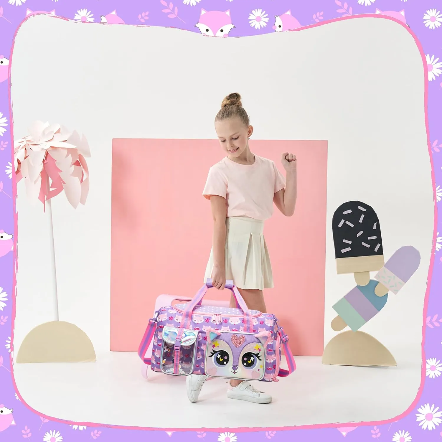 Travel Bag for Children Girls Boys Swimming Bag Kids Duffle Bag Sports Bag with Shoe Compartment Duffel Sport Carry On Weekender Kids Duffle Bag
