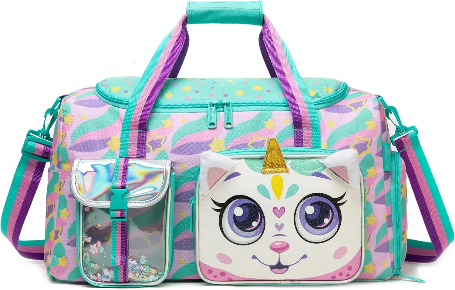 Travel Bag for Children Girls Boys Swimming Bag Kids Duffle Bag Sports Bag with Shoe Compartment Duffel Sport Carry On Weekender Kids Duffle Bag