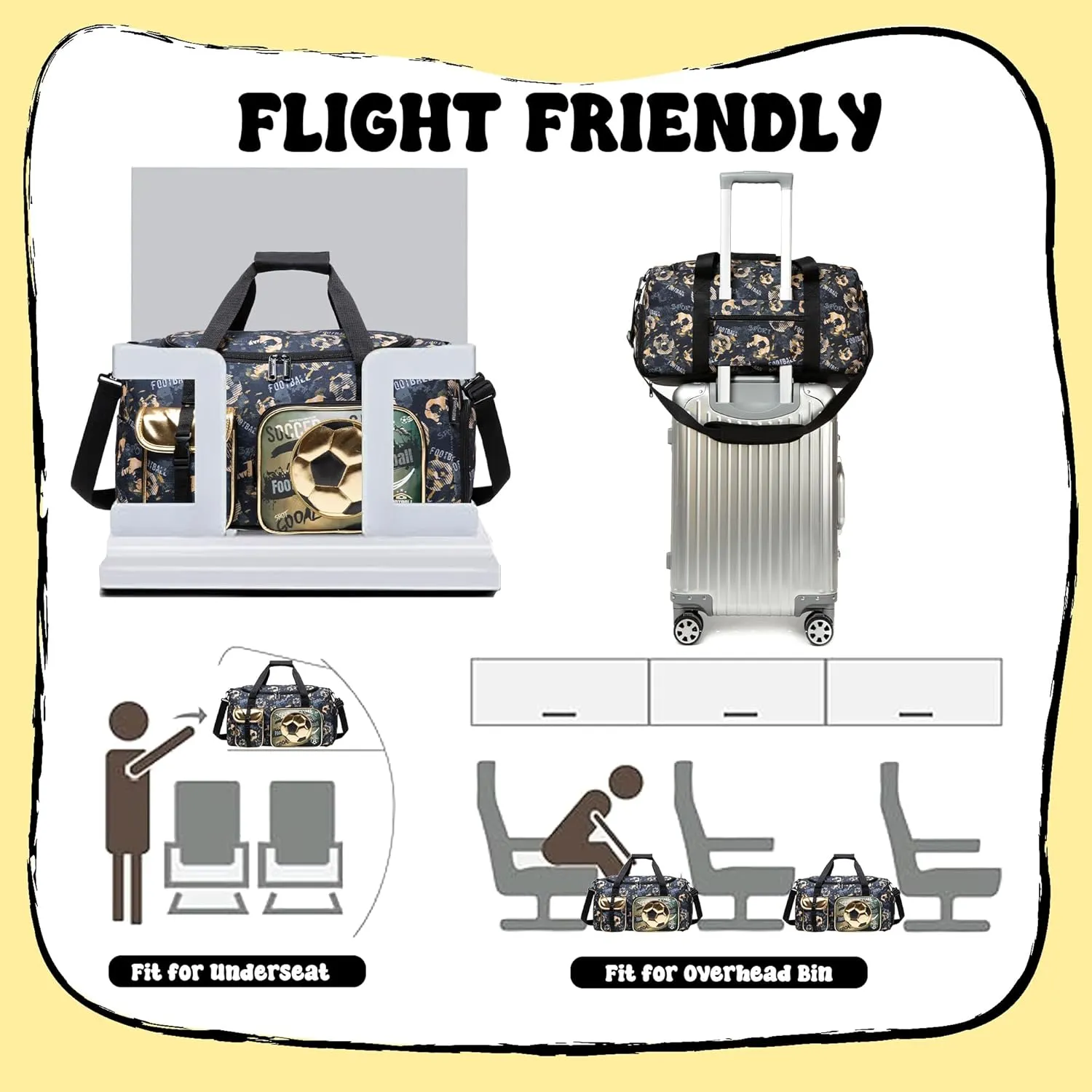 Travel Bag for Children Girls Boys Swimming Bag Kids Duffle Bag Sports Bag with Shoe Compartment Duffel Sport Carry On Weekender Kids Duffle Bag