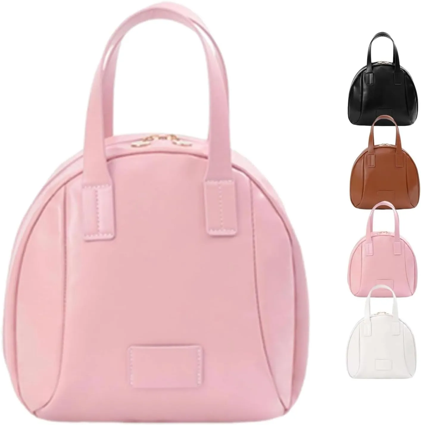 Waterproof Multi-layered Shell-Shaped Cosmetic Bag,Portable & Durable with Zipper Closure,Perfect for Gym,Beach (Pink)