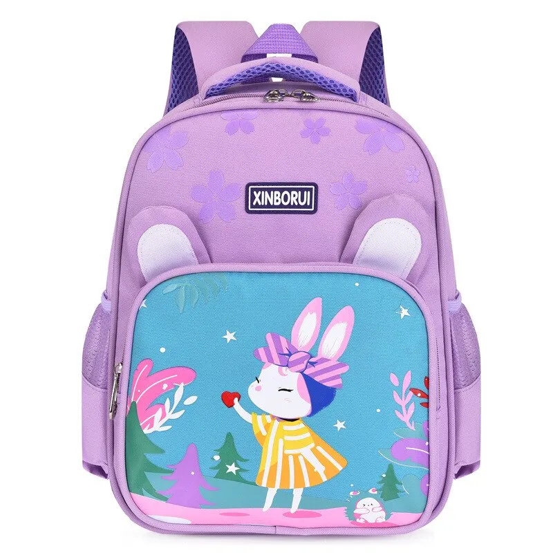 Wenkouban School Bags For Girls Cute Kawaii Bag Children Backpack Large-Capacity Boys Backpack Kids Schoolbag Cat Tiger Lion Animal Bags