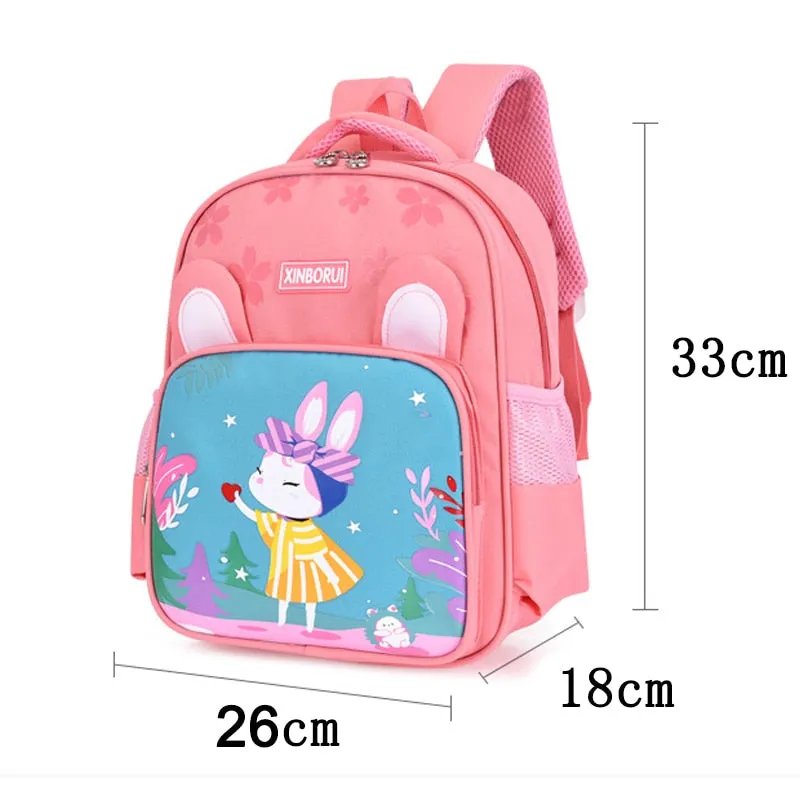 Wenkouban School Bags For Girls Cute Kawaii Bag Children Backpack Large-Capacity Boys Backpack Kids Schoolbag Cat Tiger Lion Animal Bags