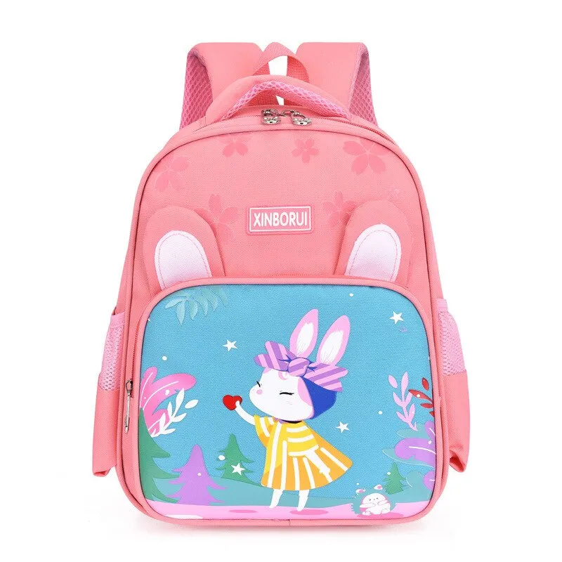 Wenkouban School Bags For Girls Cute Kawaii Bag Children Backpack Large-Capacity Boys Backpack Kids Schoolbag Cat Tiger Lion Animal Bags