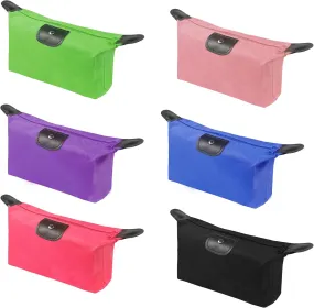 YAODHAOD Makeup Bag Bulk Toiletry Pouch Waterproof Cosmetic Storage Bags,with Zipper Travel Toiletry Organizer Packing Bag Accessory Organizer for Women and Men (6 Colors)